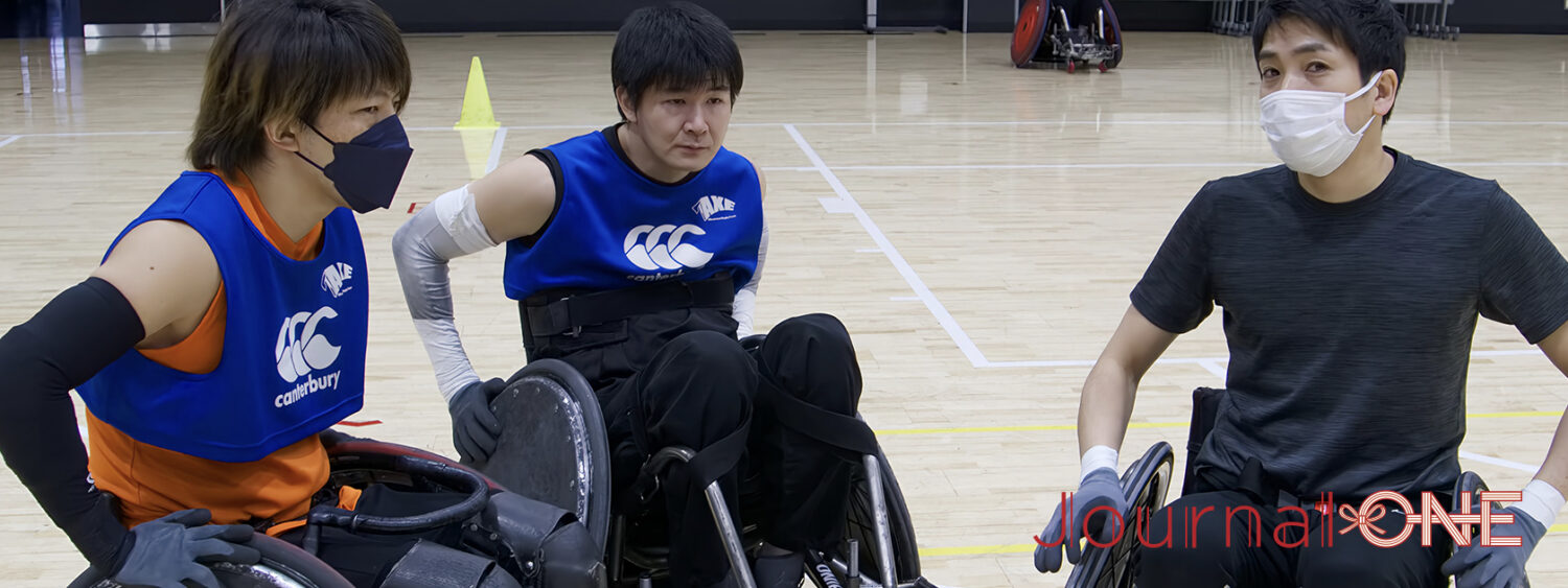 Wheelchair Rugby 左から峰島靖選手、羽賀理之選手、中谷英樹HC(AXE) -Journal-ONE撮影