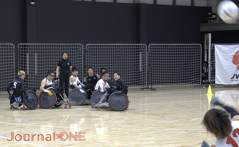 Wheelchair Rugby プレーオフ 峰島靖選手(AXE)の超ロングスロー -Journal-ONE撮影