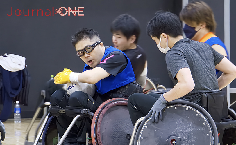 Wheelchair Rugby 左から岸光太郎選手、羽賀理之選手、中谷英樹HC(AXE) -Journal-ONE撮影