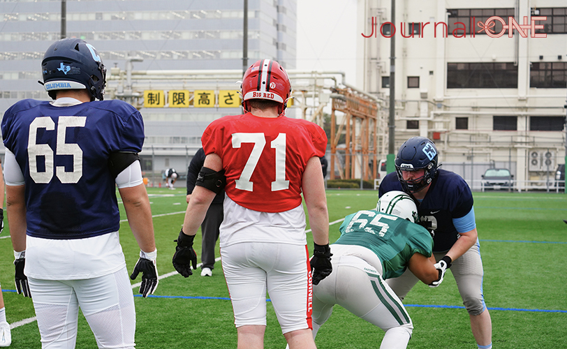 アメリカンフットボール Japan U.S. DREAM BOWL 2023 アイビー・リーグ（Ivy League）のオールスターチーム-Journal-ONE撮影