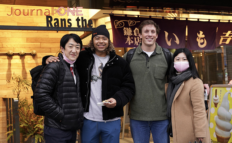 アメリカンフットボール Japan U.S. DREAM BOWL 2023 アイビー・リーグ（Ivy League）のオールスターチーム LB Isac Hall, DL Michael Azevedo-Journal-ONE撮影