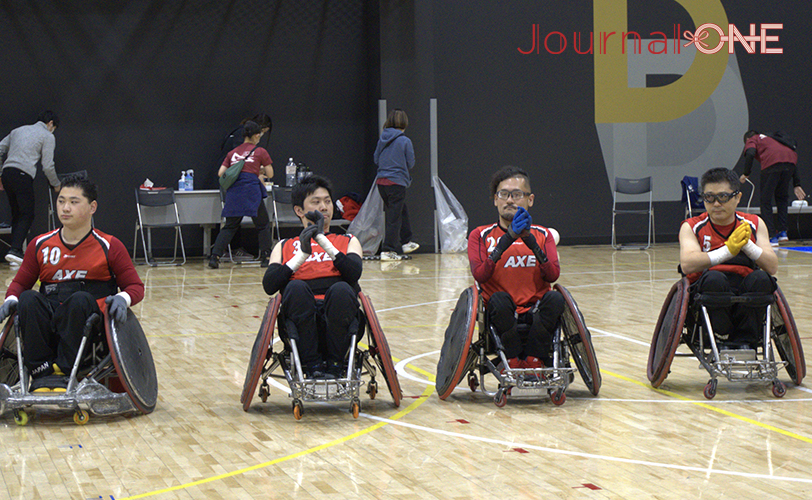 Wheelchair Rugby 左から青木颯志、橋本惇吾、乗松隆由、岸光太郎の4選手(AXE) -Journal-ONE撮影
