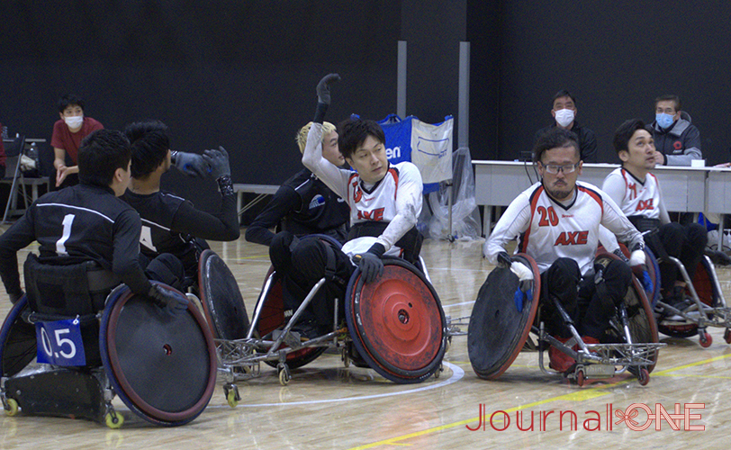 Wheelchair Rugby AXEのローポインタートリオ 小川晃生、乗松隆由、山口貴久選手-Journal-ONE撮影