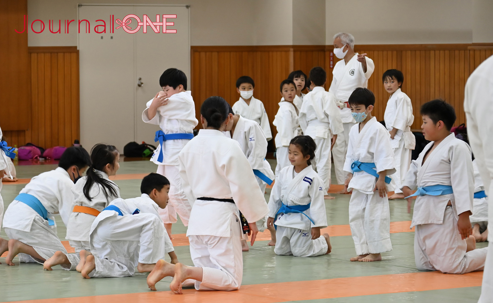 柔道の総本山・講道館内で学ぶ講道館少年部の子ども達-Journal-ONE撮影