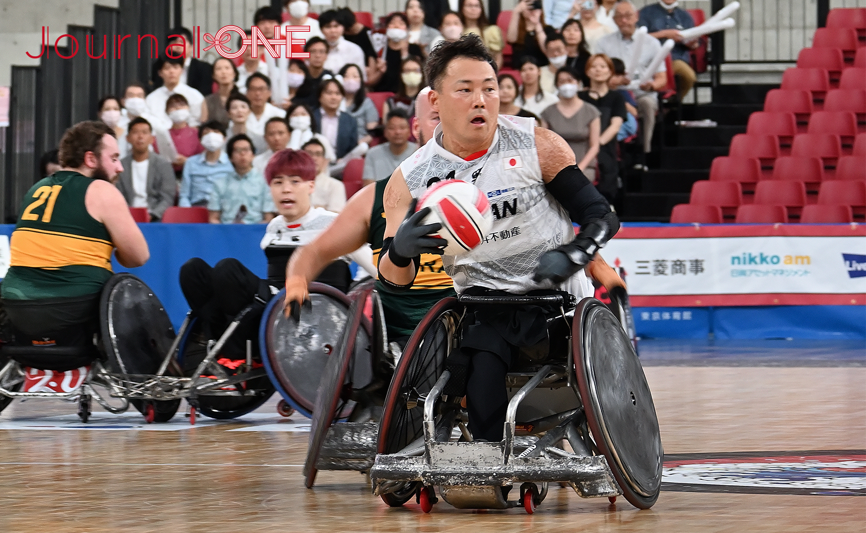 車いすラグビー アジアオセアニアカップ2023 日本vsオーストラリア戦 日本代表が誇る池池コンビこと、池透暢選手-Journal-ONE撮影