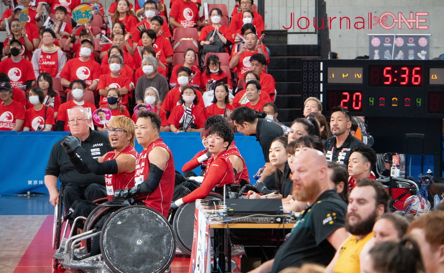 車いすラグビー アジアオセアニアカップ2023 パリパラリンピック出場権を獲得した日本代表を応援する満員の観客-Journal-ONE撮影