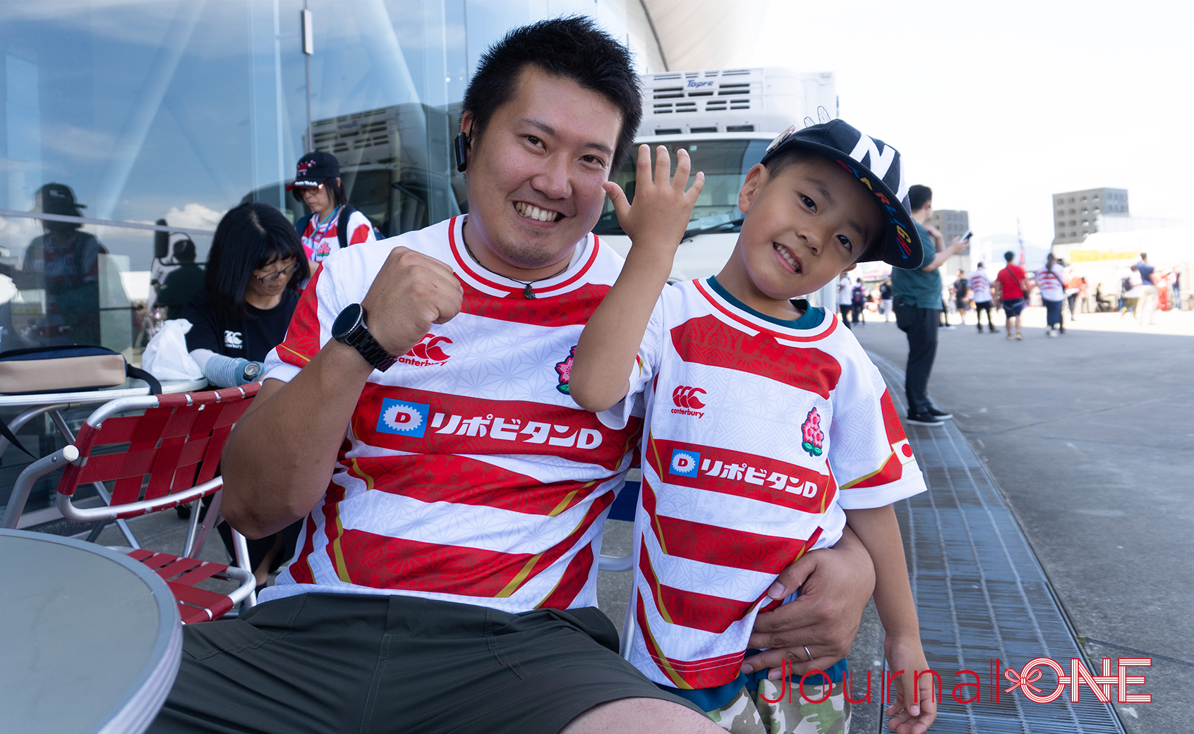 リポビタンD2023| JAPAN vs サモア| リーチマイケル選手の後輩！札幌山の手高ラグビー部出身の親子も応援-Journal-ONE撮影