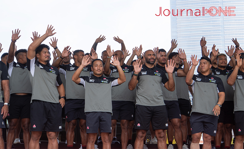 ラグビーワールドカップ日本代表 33名が決まり東京・丸の内での壮行会に臨むジェイミー・ジョセフヘッドコーチ、姫野和樹主将ら-Journal-ONE撮影