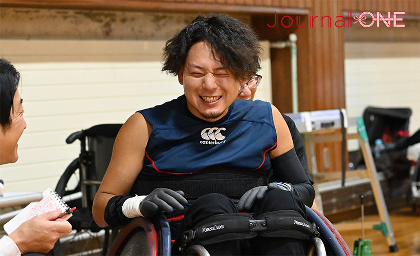 車いすラグビー| TOHOKU STORMERSの練習取材 貴重なローポインターの関卓也選手は肩痛の影響で休みながらの練習に-Journal-ONE撮影