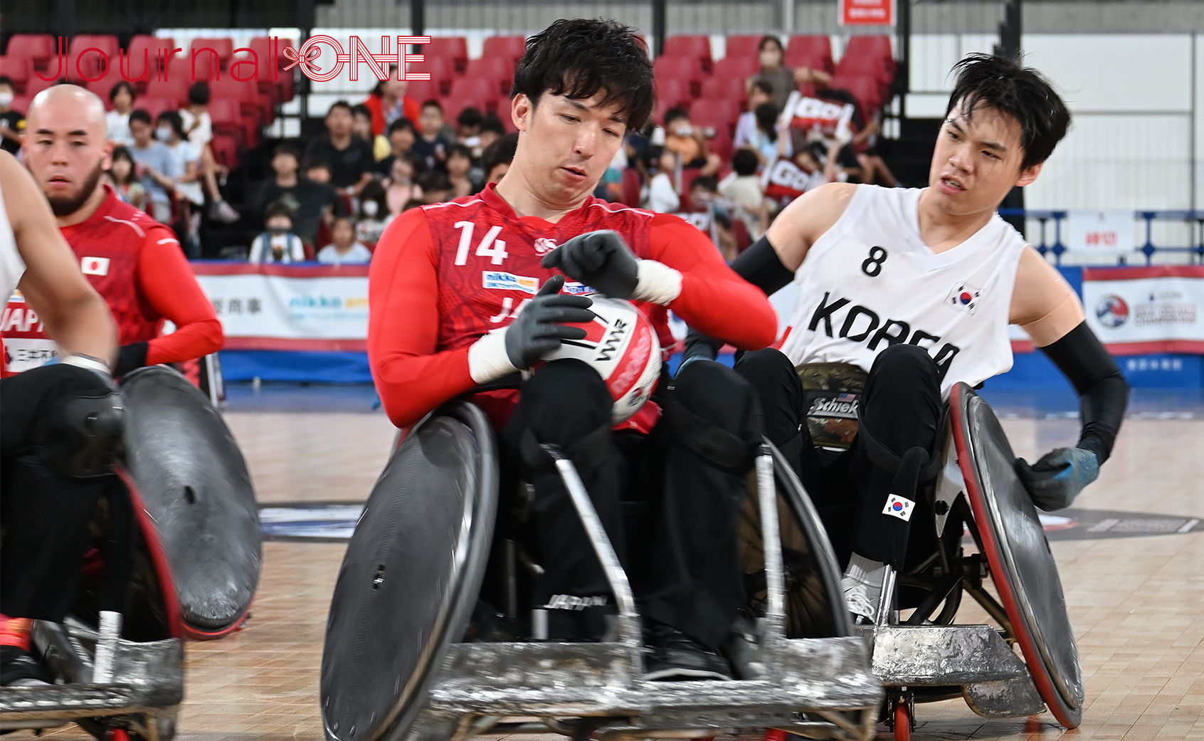 車いすラグビー アジアオセアニアカップ2023 日本vs韓国戦で活躍した日本代表の中町俊耶選手-Journal-ONE撮影