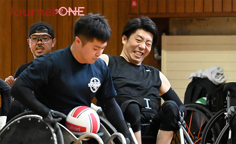 車いすラグビー| TOHOKU STORMERSの練習取材 千葉から練習に参加する今野匡人選手-Journal-ONE撮影