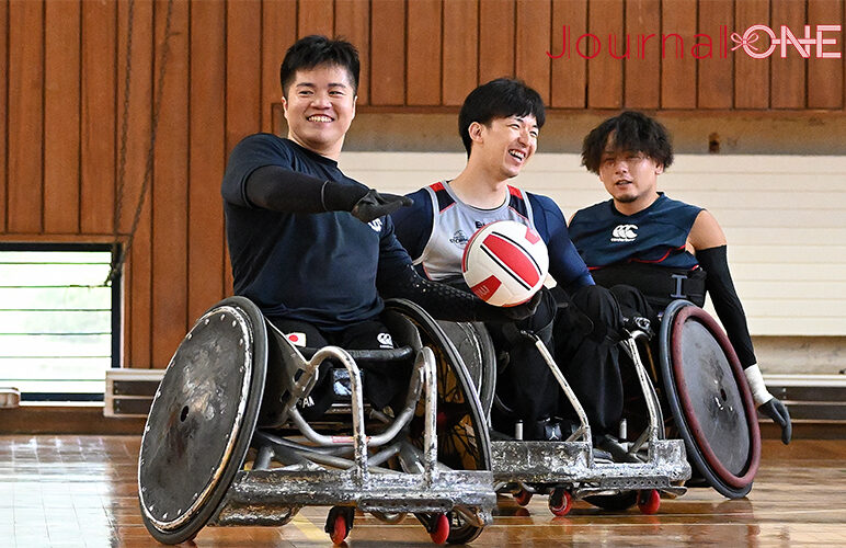 車いすラグビー| TOHOKU STORMERSの練習を取材 橋本勝也、中町俊耶、関卓也の3選手がリラックス-Journal-ONE撮影