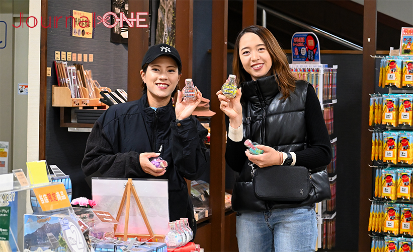 女子ソフト 大垣ミナモが地域を応援| 伊藤梨里花選手と井上美樹選手がレポーター初挑戦! 奥飛騨温泉郷にある新穂高ロープウェイの売店でカワイイ金平糖をお土産に-Journal-ONE撮影