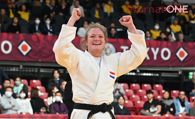 柔道グランドスラム東京2023 | 女子70kg級で金メダルを獲得した東京2020でオランダ唯一のメダル（銅メダル）を獲得したVAN DIJKE Sanne（サンネ・ファン・ダイケ）選手-Journal-ONE撮影