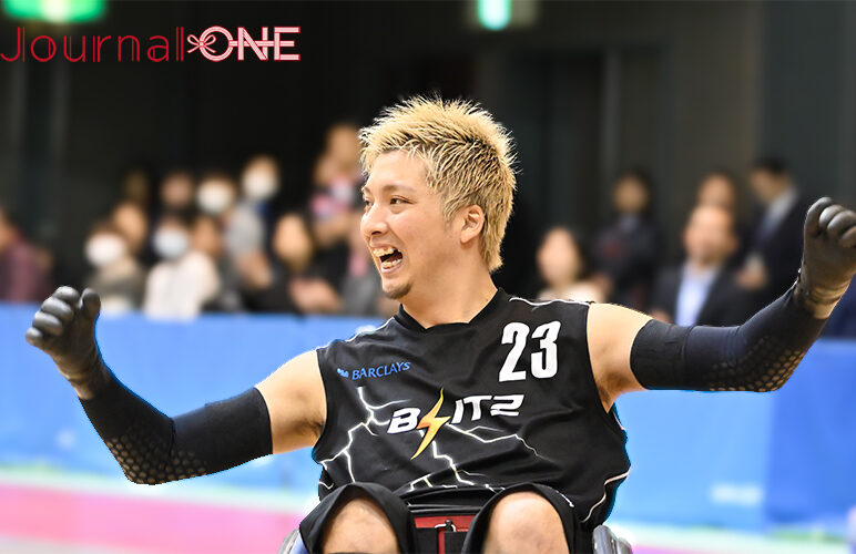 車いすラグビー日本選手権 | 第25回の決勝戦を制した瞬間、喜びを爆発させた日本代表の小川仁士選手（BLITZ）-Journal-ONE撮影
