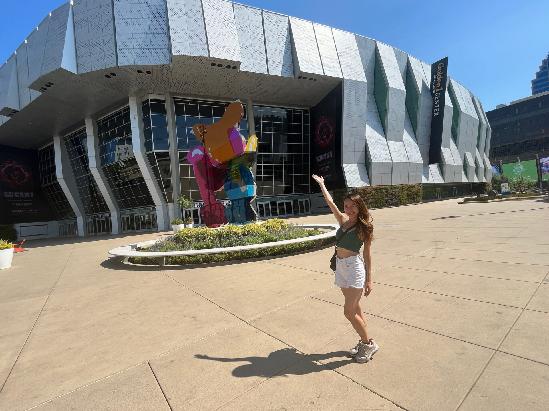 チアダンサーのMinoriさん | NBA Sacramento Kingsのトライアウトの受験でキングスの本拠地Golden1 Centerへ-ご本人提供