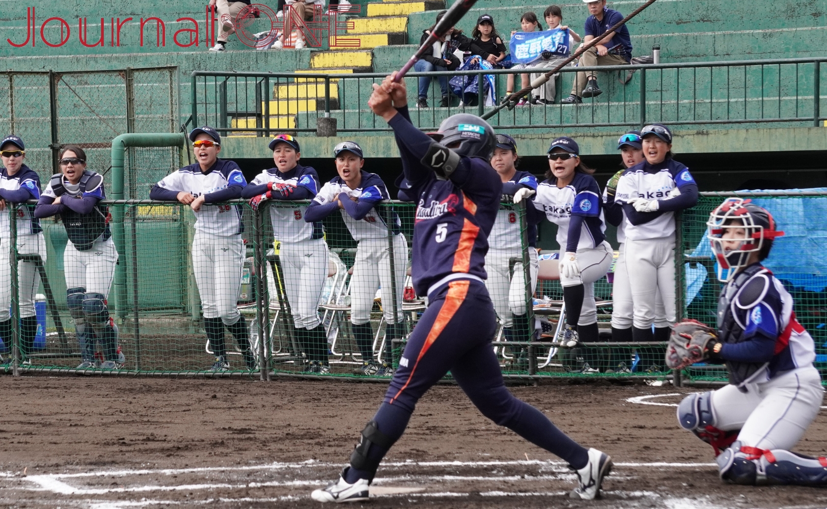 Journal-ONE | ソフトボール JDリーグ 交流戦 日立vsタカギ 杉本梨緒が右中間に本塁打を放つ