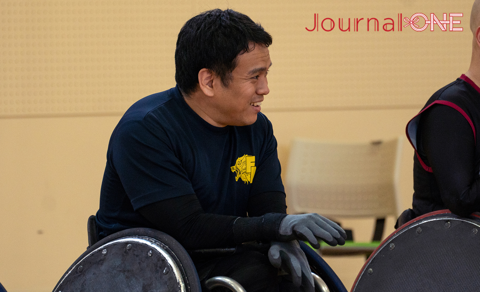 Journal-ONE | パリパラ応援企画 車いすラグビークラブチームのFukuoka DANDELIONの練習で笑顔の堀 貴志選手-Journal-ONE撮影