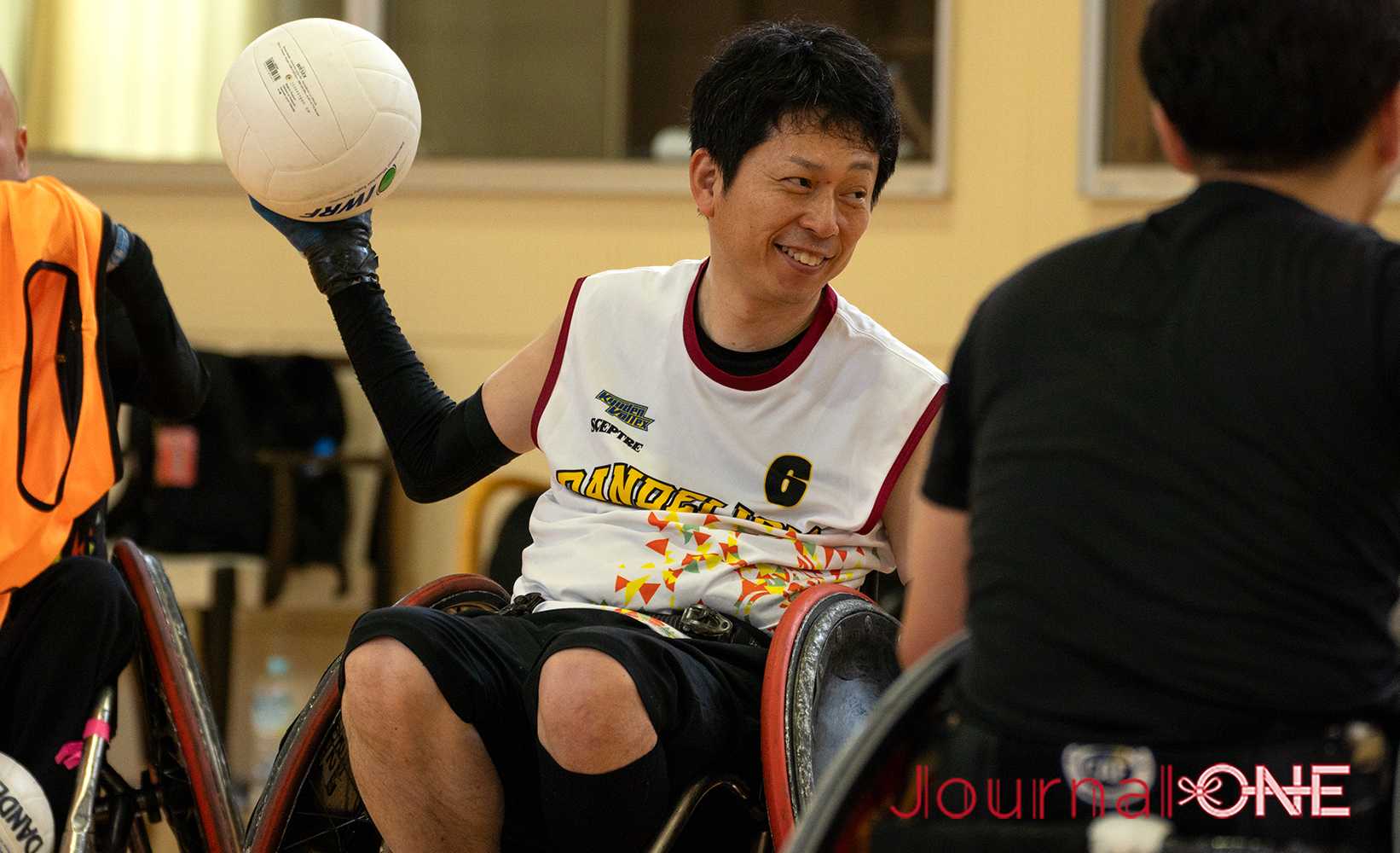 Journal-ONE | パリパラ応援企画 車いすラグビークラブチームのFukuoka DANDELIONの練習で笑顔の工棟透選手-Journal-ONE撮影