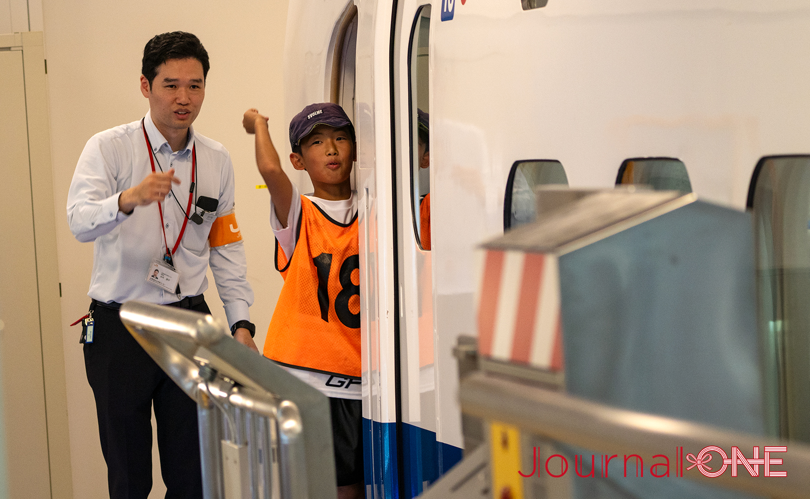 JR東海三島総合研修センターの新幹線模型で車掌体験