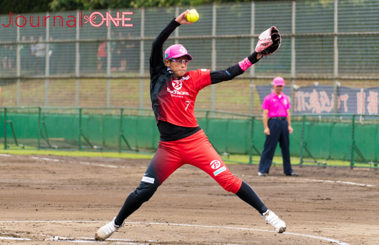 ニトリJDリーグ第10節多摩ラウンドｰ3年ぶりの先発投手に名前があがる上野由岐子（うえの ゆきこ）選手ビックカメラ高崎ビークイーンｰJournal-ONE撮影