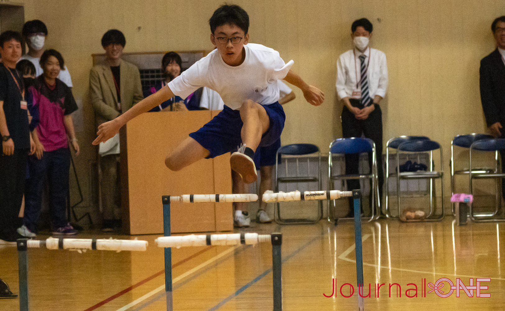 JournalｰONE | 村竹ラシッドの母校・松戸一中陸上部員のハードル-JournalｰONE撮影