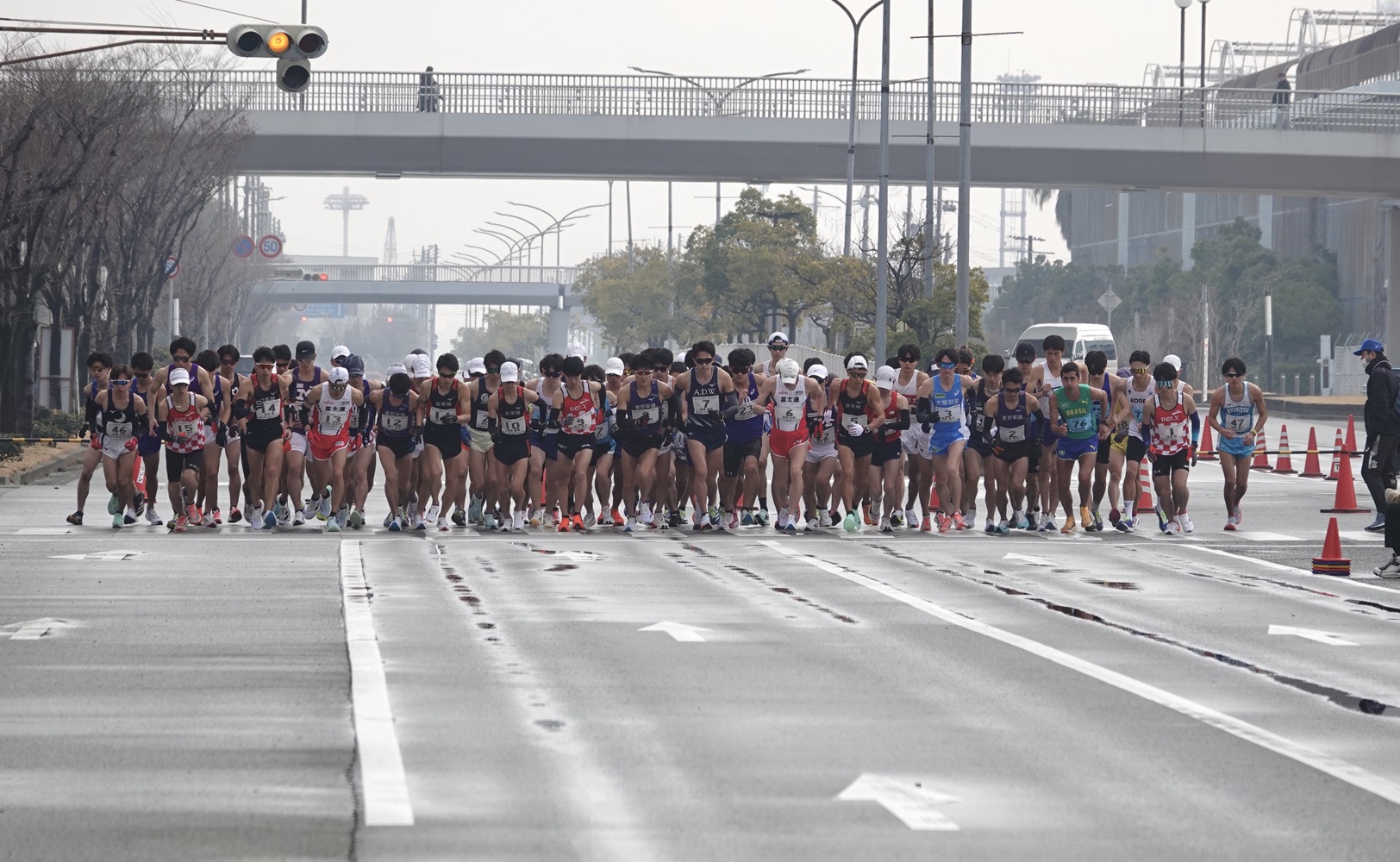 自国開催の東京世界選手権代表入りを目指す戦いは、午前8時50分にスタートした-児玉育美撮影