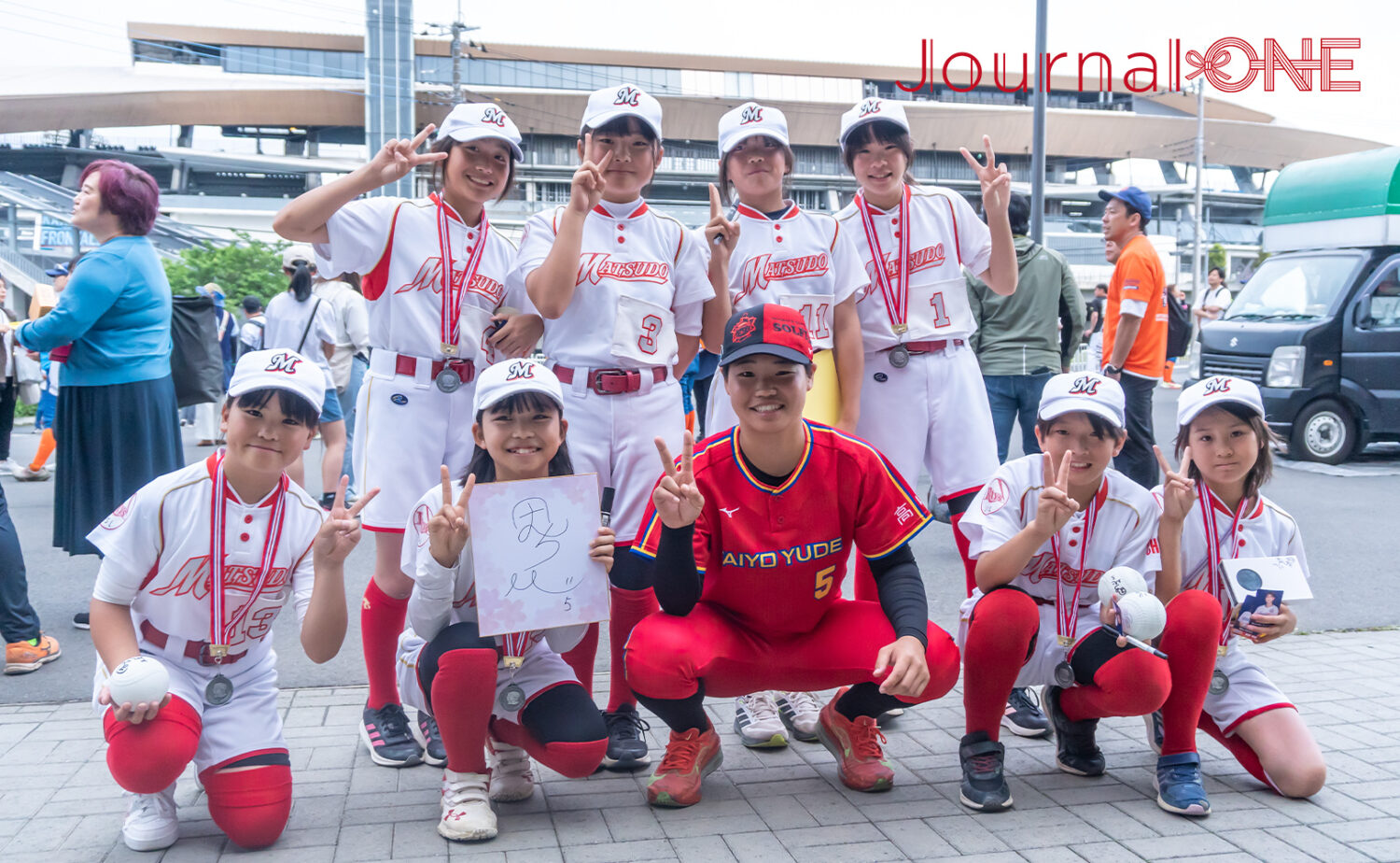 田村心選手(太陽誘電)との交流も果たした-Journal-ONE撮影