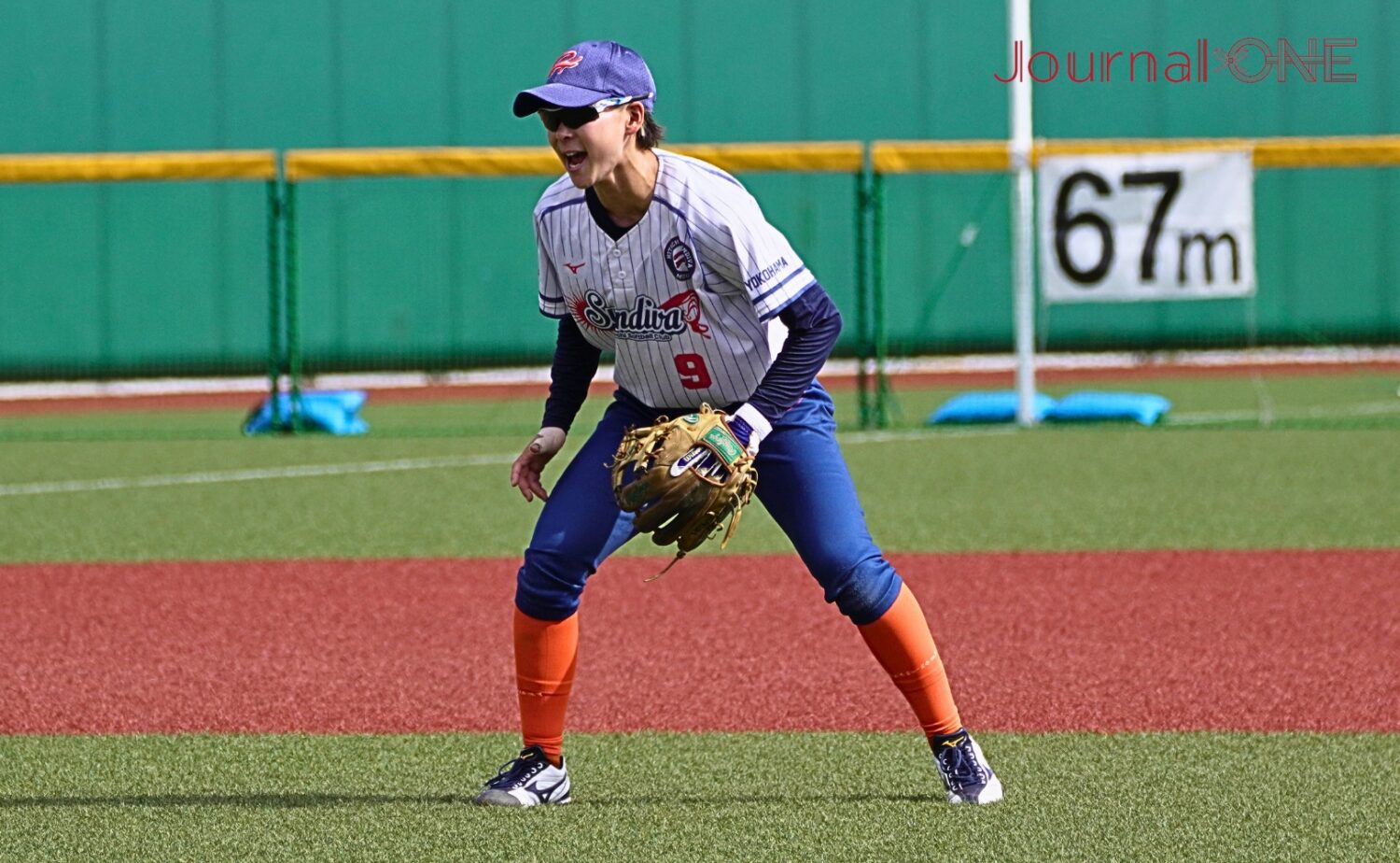 守備でも後輩たちを魅了した杉浦穂花選手(日立)-Journal-ONE撮影