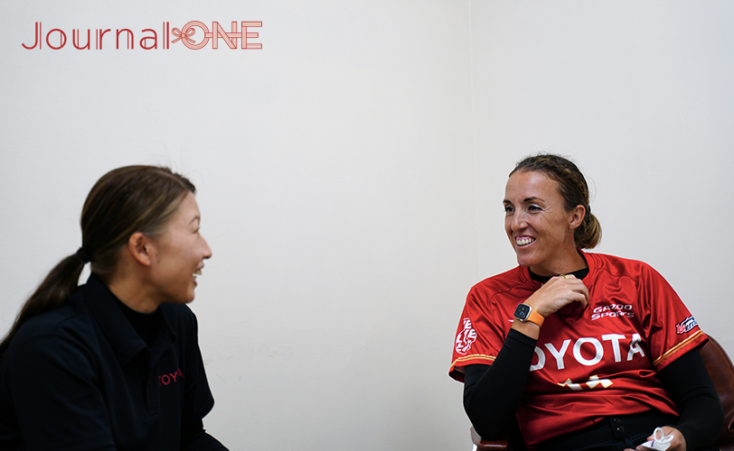 Monica Abbott and Saki Yamazaki TOYOTA softball team Japan