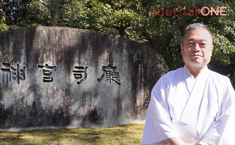 Satoru Otowa, Head of the Public Affairs Section in the Jingushicho (Shrine Administration Office) Public Affairs Office -Photo by Journal-ONE