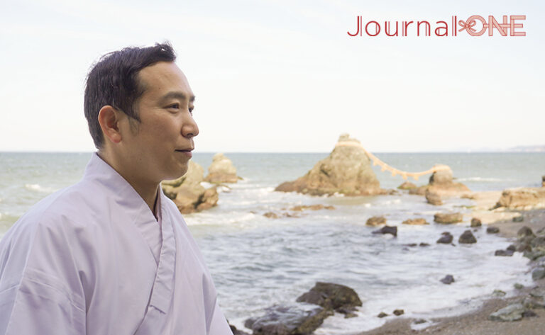 Takayuki Sho, Senior Priest at Futami Okitama Shrine -Photo by Journal-ONE