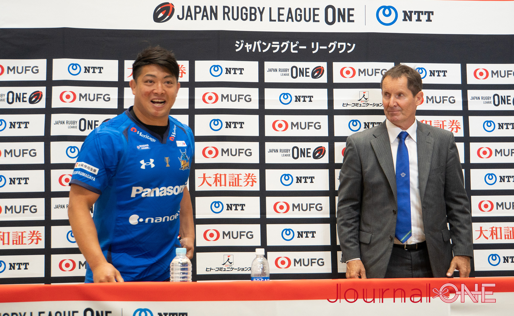 Japan Rugby League One final match, “Today, there were a lot of mistakes, and they play we did, was not one that deserved to win. The pressure of the Spears was tough, but our panic was the main problem. There was a time where mistakes birthed mistakes, and it was like a chain,” said Atsushi Sakate, captain of the Wild Knights.; Photo by Journal-ONE