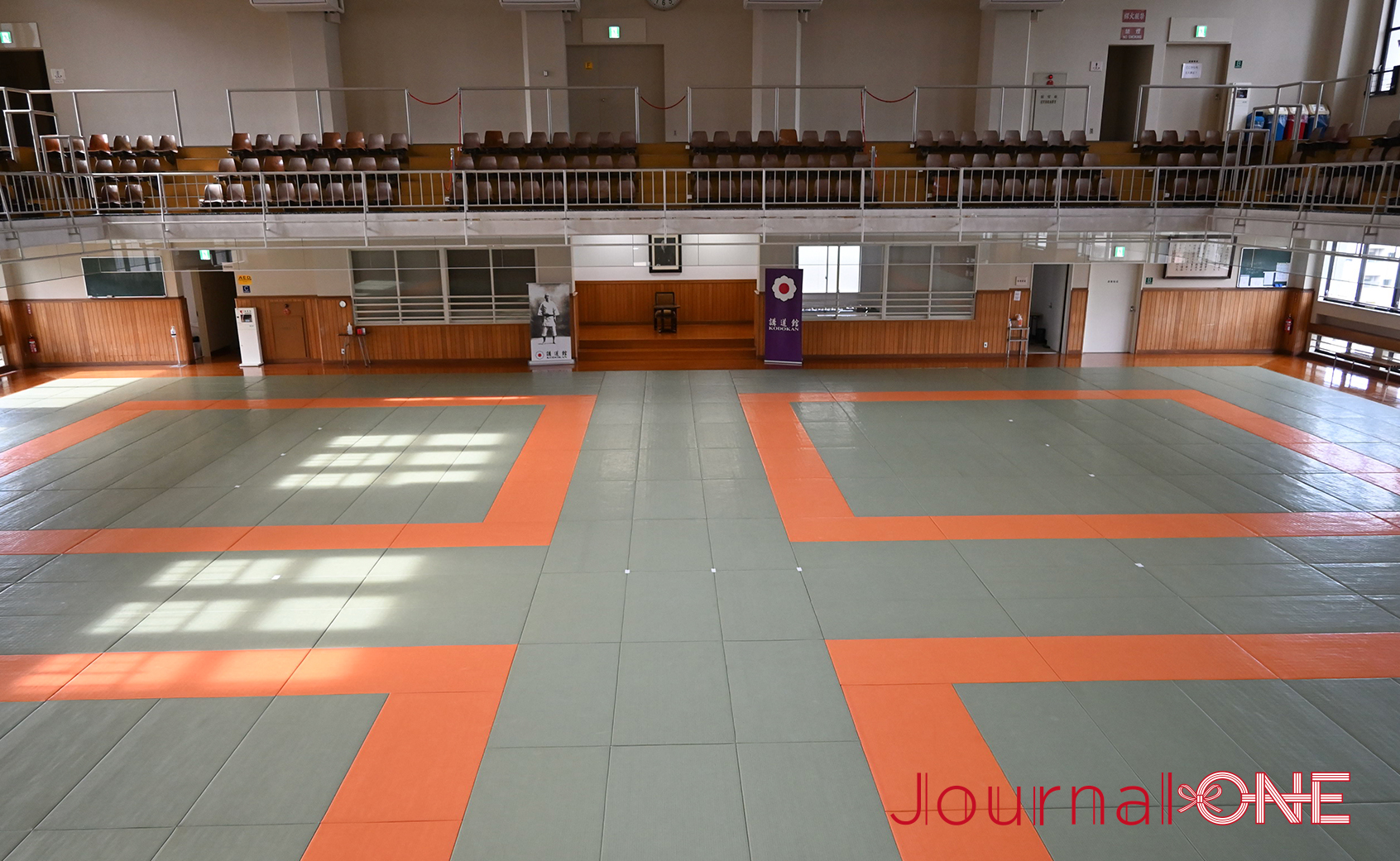 The main dojo on the 7th floor at the Kodokan institute, photo by Journal-ONE